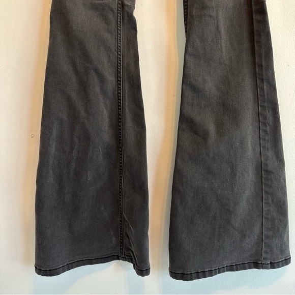 Free People Black Pull On Flares size 25 - Picture 2 of 8